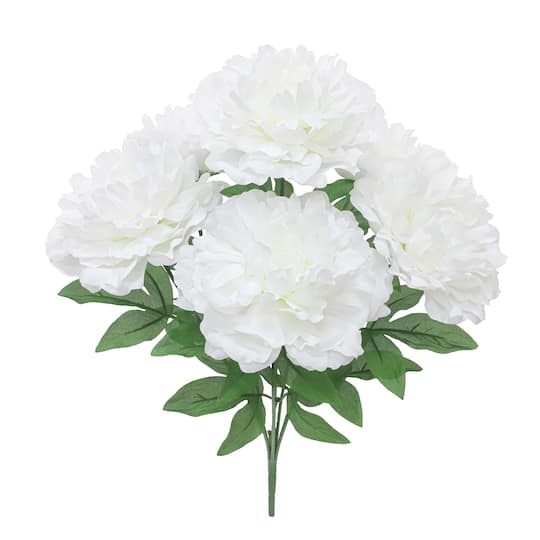 12 Pack: 21" White Peony Bush by Ashland®